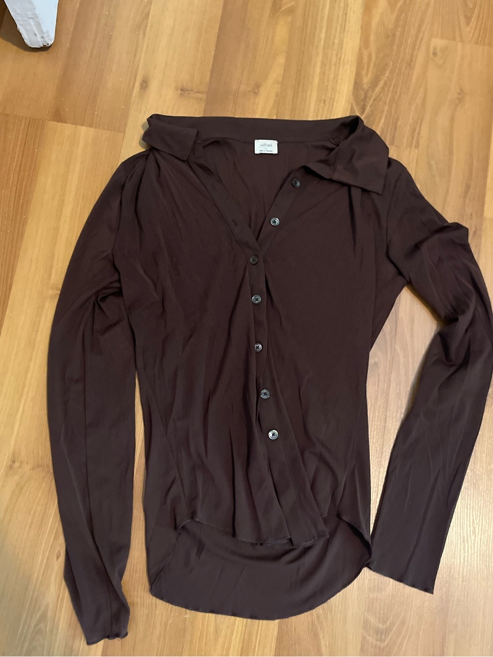 Aritzia x Wilfred "Moscato" Mesh Long-Sleeve - Picture 3 of 4